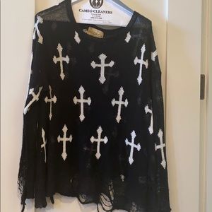 Wilcox thin distressed sweater